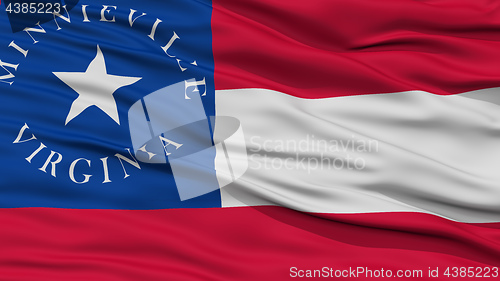 Image of Closeup of Virginia City Flag