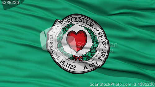 Image of Closeup of Worcester City Flag