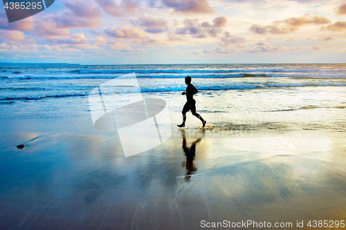 Image of Jogging at the ocean beach