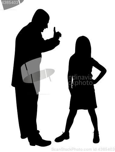 Image of Conflict between father and defiant child