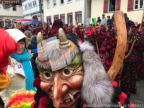 Image of Traditional carnival in South Germany - Swabian-Alemannic Fastnacht.