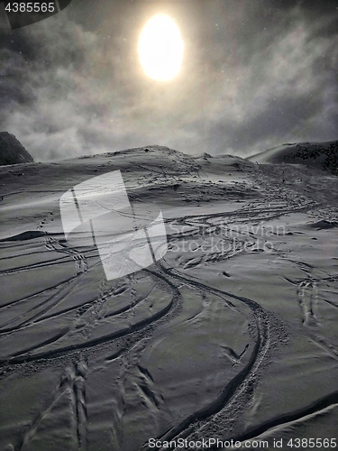 Image of Skiing in the Stubai glacier ski resort