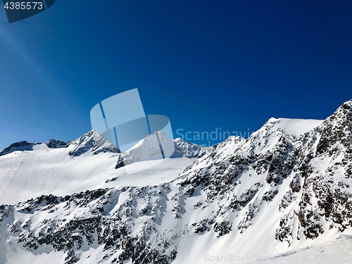 Image of Skiing in the Stubai glacier ski resort