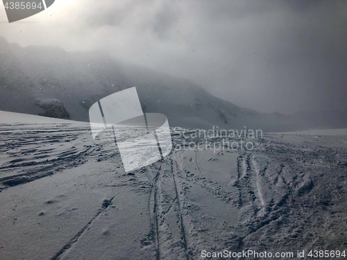 Image of Skiing in the Stubai glacier ski resort