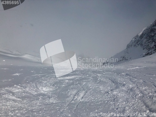 Image of Skiing in the Stubai glacier ski resort