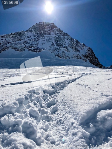 Image of Skiing in the Stubai glacier ski resort