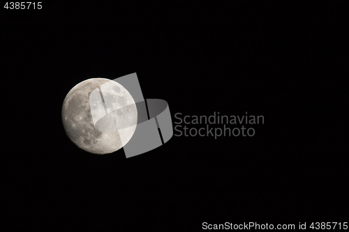 Image of Waxing Gibbous Moon Landscape to left