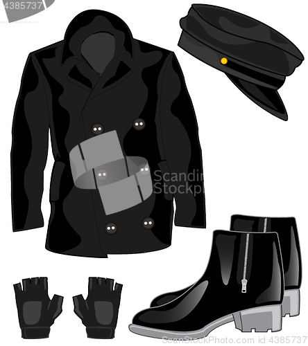 Image of Coat and footwear