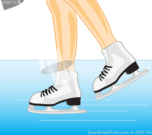 Image of Legs in skates