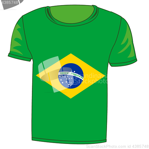 Image of T-shirt flag Brasilia
