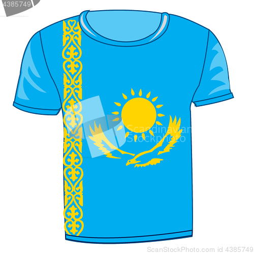 Image of T-shirt flag Kazakhstan