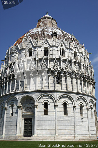 Image of exterior of the baptistry campo dei miracoli pisa