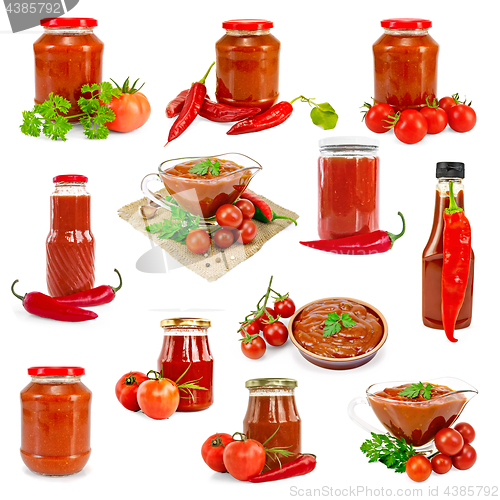 Image of Ketchup isolated set