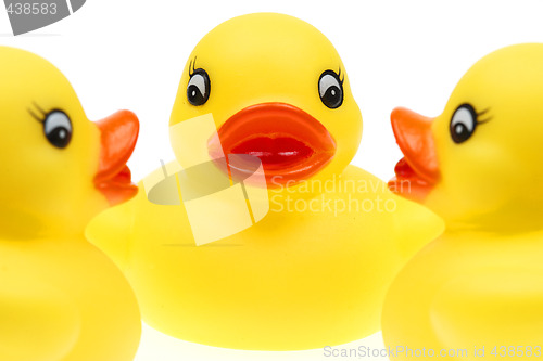 Image of small yellow plastic ducks