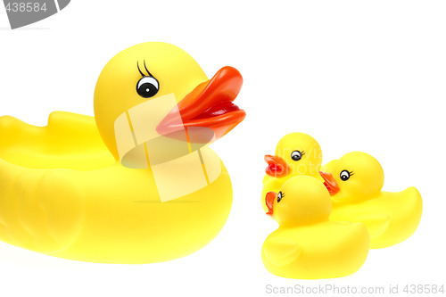 Image of small yellow plastic ducks