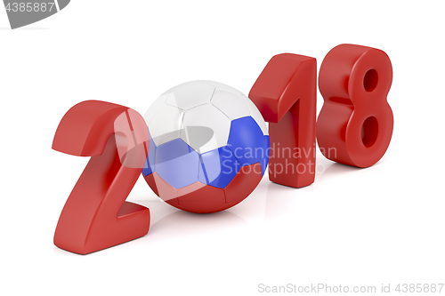 Image of Russia 2018 football concept