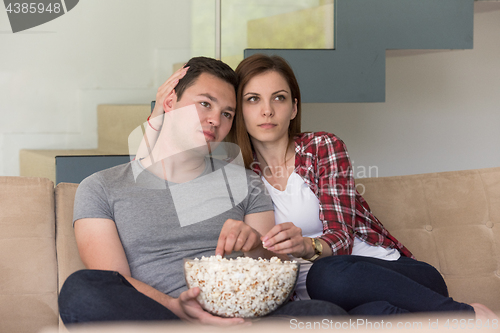 Image of young handsome couple enjoying free time