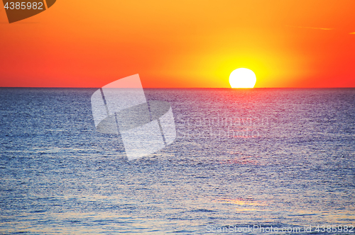 Image of Ocean sunset