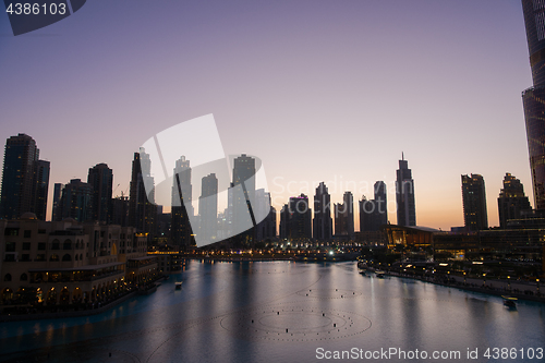 Image of musical fountain in Dubai