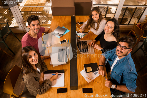 Image of Group of students working together