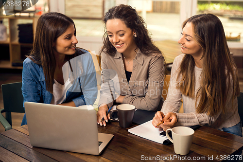 Image of Girls studying