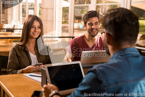 Image of Group of students working together