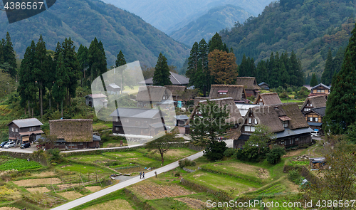 Image of Traditional Japanese old village in Shirakawago