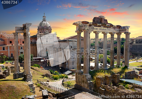 Image of Temples and ruins of Roman Forum