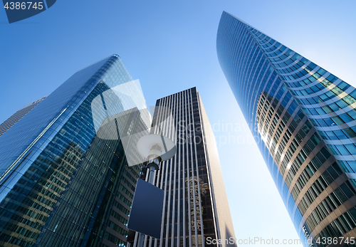 Image of View on modern skyscrapers