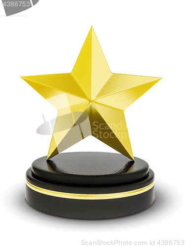 Image of golden star trophy