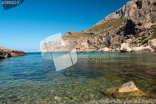 Image of Mountains and blue sea