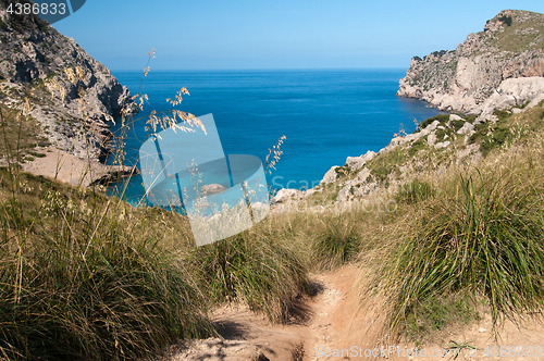 Image of Mountains and blue sea