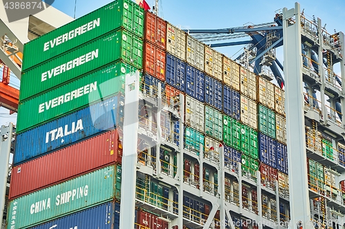 Image of Stacked Cargo Containers