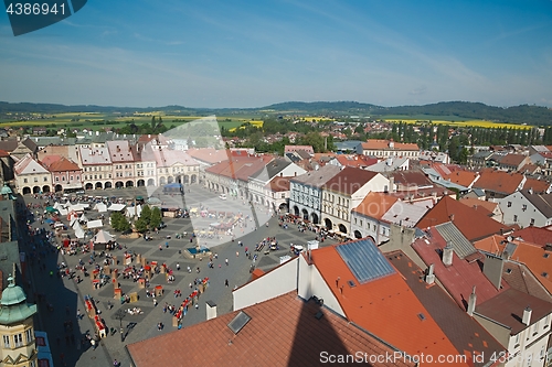 Image of Town square on weekend