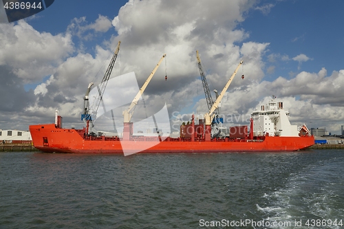 Image of Industrial ship in dock