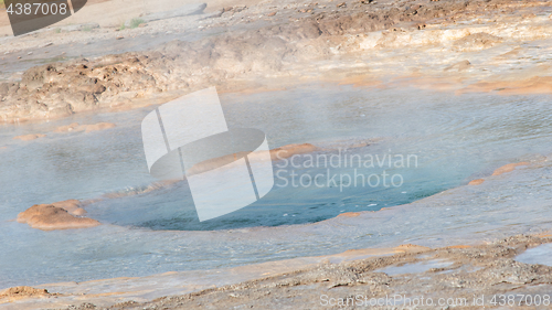 Image of The famous Strokkur Geyser - Iceland - Close-up