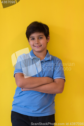 Image of Portrait of a happy young boy