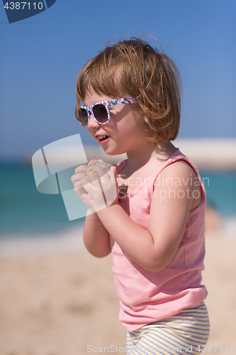 Image of little girl at beach