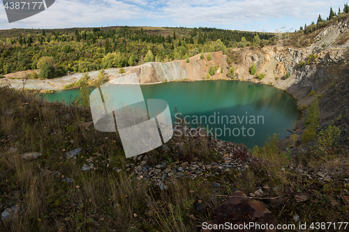 Image of Blue lake in Altai