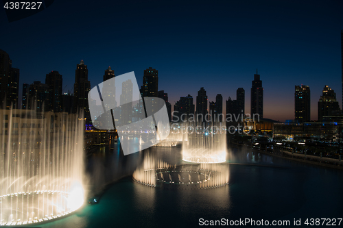 Image of musical fountain in Dubai