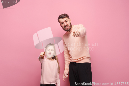 Image of Young father with his baby daughter