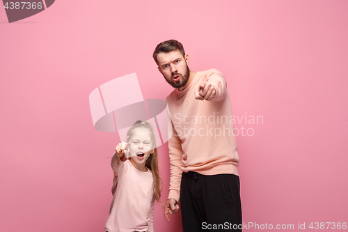 Image of Young father with his baby daughter