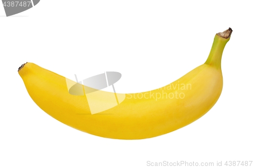 Image of Yellow banana on white