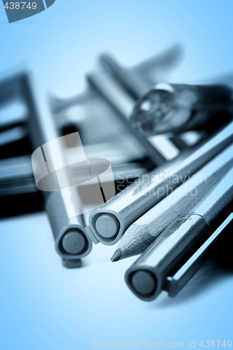 Image of Close-up pencil.