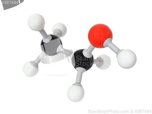 Image of Ethanol molecule on white