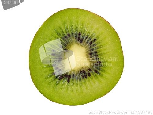 Image of Kiwi slice on white