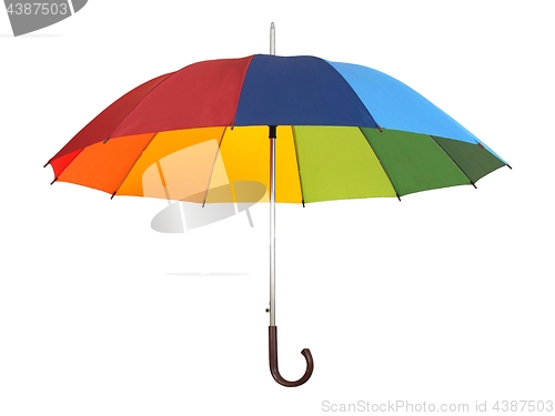 Image of Rainbow umbrella on white