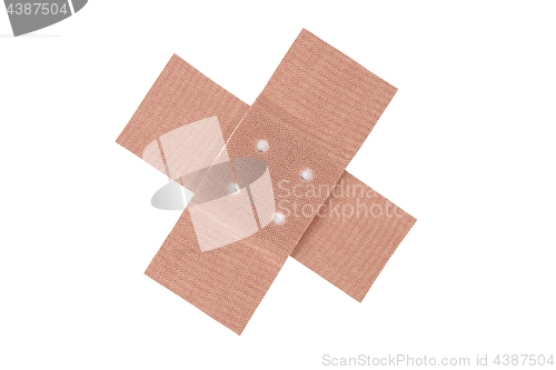 Image of Adhesive bandage cross on white