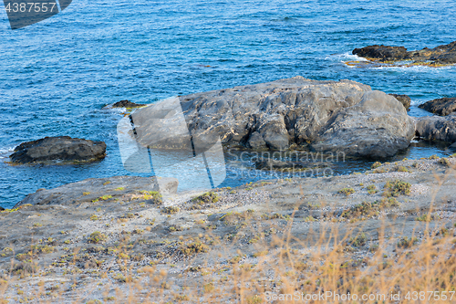 Image of Panoramic view to the sea and rocks