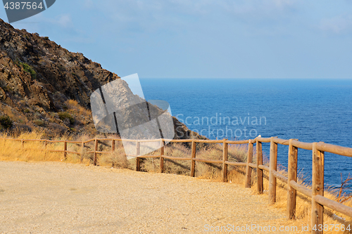 Image of Panoramic view to mountain and sea